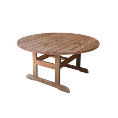 Round Wooden Outdoor Table